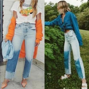 MOTHER Jeans THE RAMBLER Ankle Fray in Win Some Lose Some 28